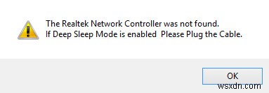 해결:Windows 10, 8, 7에서 Realtek 네트워크 컨트롤러를 찾을 수 없음 