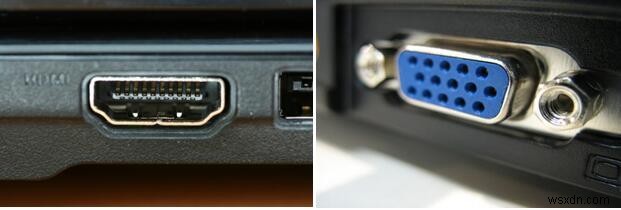HDMI 또는 VGA Windows 10을 통해 노트북을 TV에 연결하는 방법 