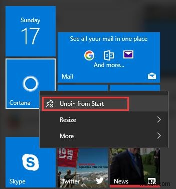 Windows 10에서 시작 메뉴를 사용자 지정하는 방법 