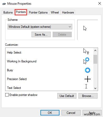 Windows 10에서 마우스 설정을 조정하는 방법 