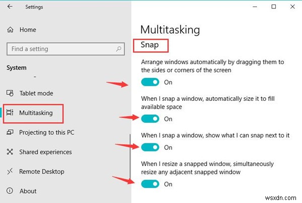 Windows 10에서 화면을 분할하는 방법 