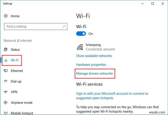 Windows 10에서 WIFI 비밀번호를 변경하는 방법 