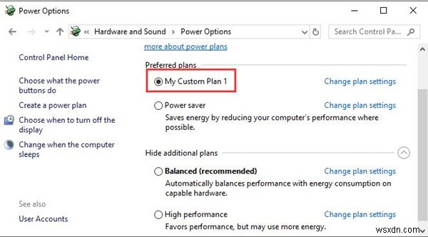 Windows 10에서 전원 관리 설정을 관리하는 방법 