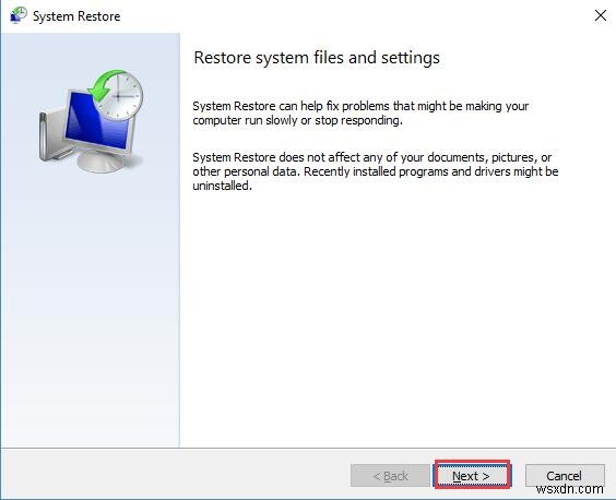Windows 10에서 시스템 복원을 수행하는 방법 