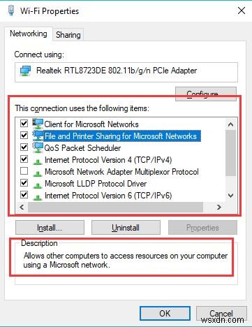 수정됨:WIFI 인터넷 없음, 보안 Windows 10 