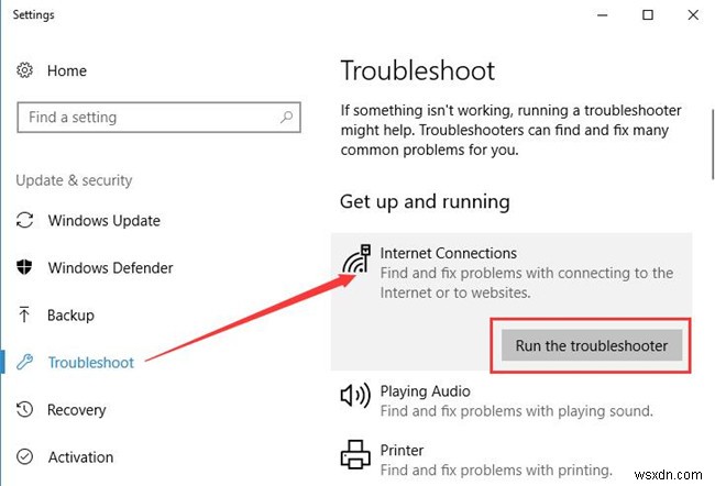 수정됨:Windows 10에서 네트워크 케이블이 제대로 연결되지 않았거나 끊어질 수 있음 