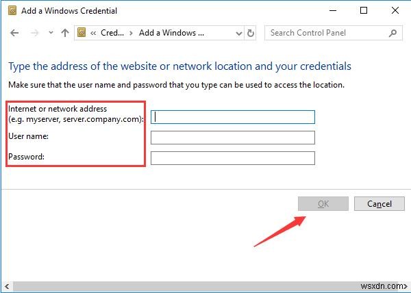 해결:Windows 10에서 네트워크 자격 증명 액세스 오류 입력 