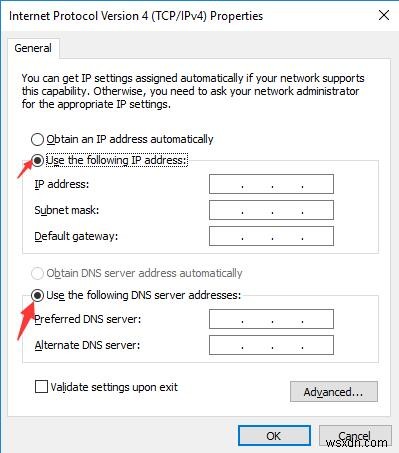 해결:Windows 10에서 네트워크 자격 증명 액세스 오류 입력 