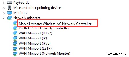 Surface용 Marvell Avaster Wireless-AC 네트워크 컨트롤러 드라이버 다운로드 