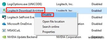 시작 시 Logitech Download Assistant를 비활성화하는 방법 