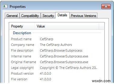 CefSharp.BrowserSubprocess.exe:그것이 무엇이며 어떻게 문제를 해결합니까? 