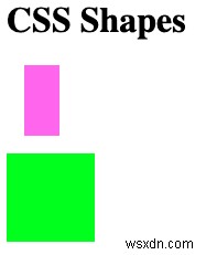 CSS 모양 