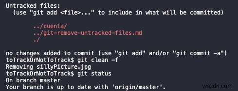 Git으로 추적되지 않은 파일 제거하기 