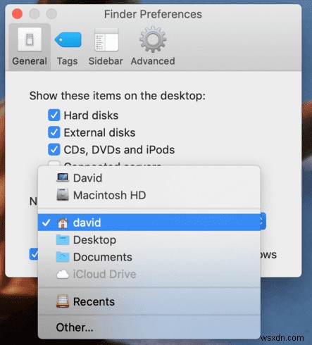 Mac에서 기본 Finder 폴더를 설정하는 방법 
