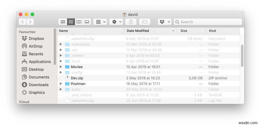 Mac에서 모든 숨겨진 파일을 표시하는 방법 