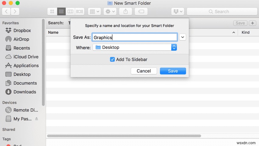 새 Finder 창과 새 스마트 폴더 - 차이점은 무엇입니까? 