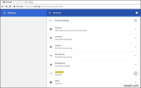 Chrome에서 JavaScript를 활성화하는 방법은 무엇입니까? 