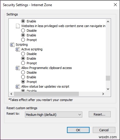 Internet Explorer(IE)에서 JavaScript를 활성화하는 방법은 무엇입니까? 