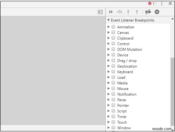 발생한 JavaScript 이벤트를 찾는 방법은 무엇입니까? 