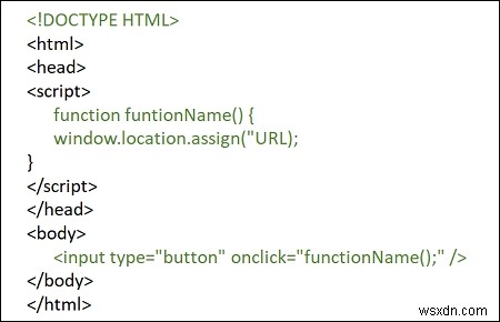 JavaScript로 내 웹 페이지를 어떻게 리디렉션합니까? 