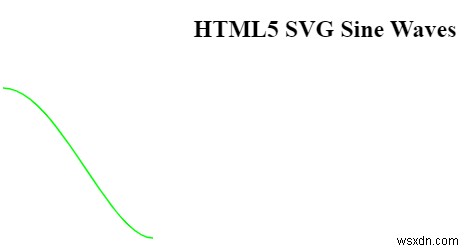 HTML5 SVG로 사인파를 그리는 방법은 무엇입니까? 