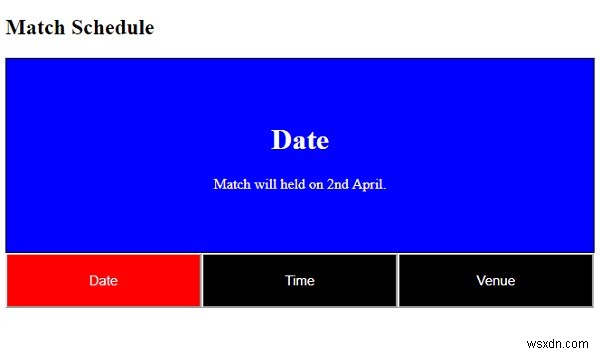 CSS 및 JavaScript로 탭 헤더를 만드는 방법은 무엇입니까? 