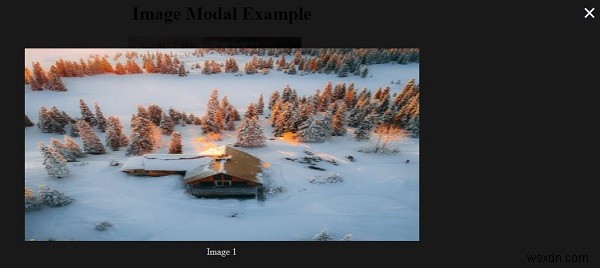 CSS 및 JavaScript로 반응형 모달 이미지를 만드는 방법은 무엇입니까? 