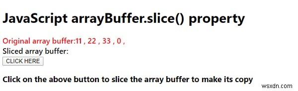 JavaScript arrayBuffer.slice() 메서드 