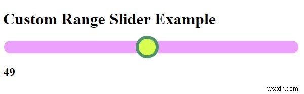 CSS 및 JavaScript로 사용자 정의 범위 슬라이더를 만드는 방법은 무엇입니까? 