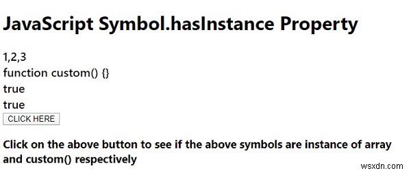 JavaScript Symbol.hasInstance 속성 