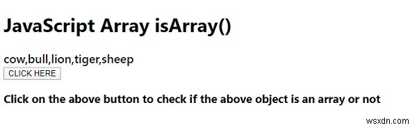 JavaScript Array.isArray() 메서드 