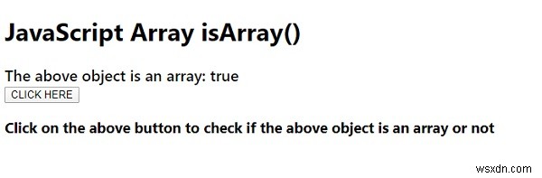 JavaScript Array.isArray() 메서드 