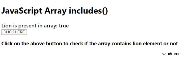 JavaScript array.includes() 메서드 