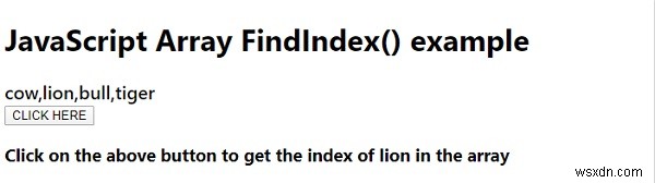 JavaScript의 배열 findIndex() 함수 