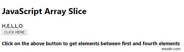 JavaScript의 배열 slice() 