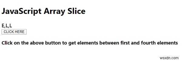 JavaScript의 배열 slice() 