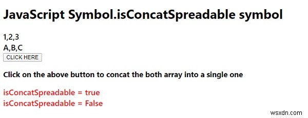 JavaScript Symbol.isConcatSpreadable 기호 