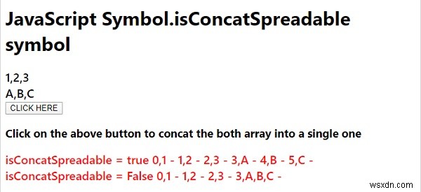 JavaScript Symbol.isConcatSpreadable 기호 