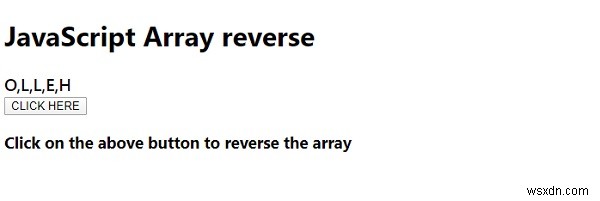 JavaScript의 배열 reverse() 