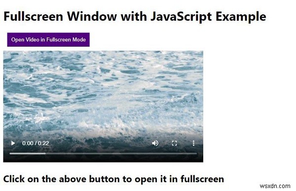 JavaScript로 전체 화면 창을 만드는 방법은 무엇입니까? 