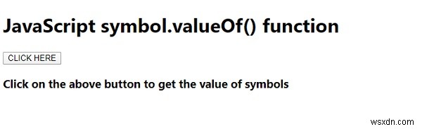 JavaScript symbol.valueOf() 함수 