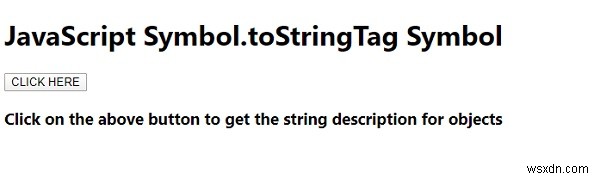 JavaScript Symbol.toStringTag 기호 