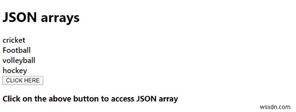 자바스크립트 JSON 배열 