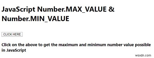 JavaScript Number.MAX_VALUE 및 Number.MIN_VALUE(예제 포함) 