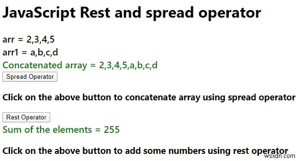 JavaScript의 Rest 및 Spread 연산자 