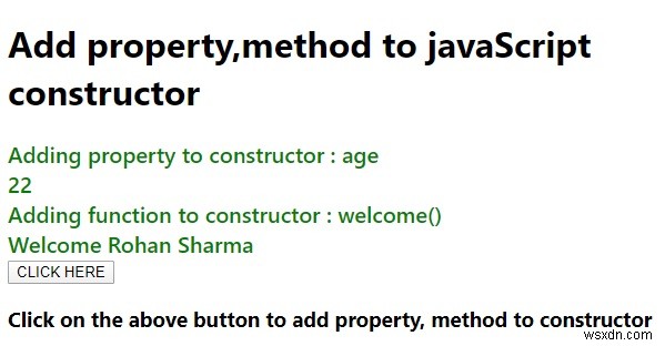 JavaScript 생성자에 속성, 메서드를 추가하는 방법은 무엇입니까? 