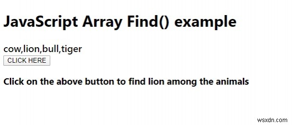 JavaScript의 Array.prototype.find() 메서드. 