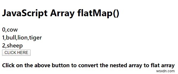 JavaScript의 Array.prototype.flatMap(). 