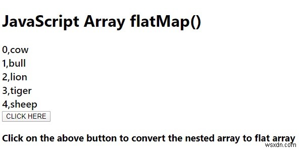 JavaScript의 Array.prototype.flatMap(). 