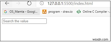 JavaScript를 사용하여 HTML의 검색 상자에 기본 검색 텍스트를 추가하시겠습니까? 